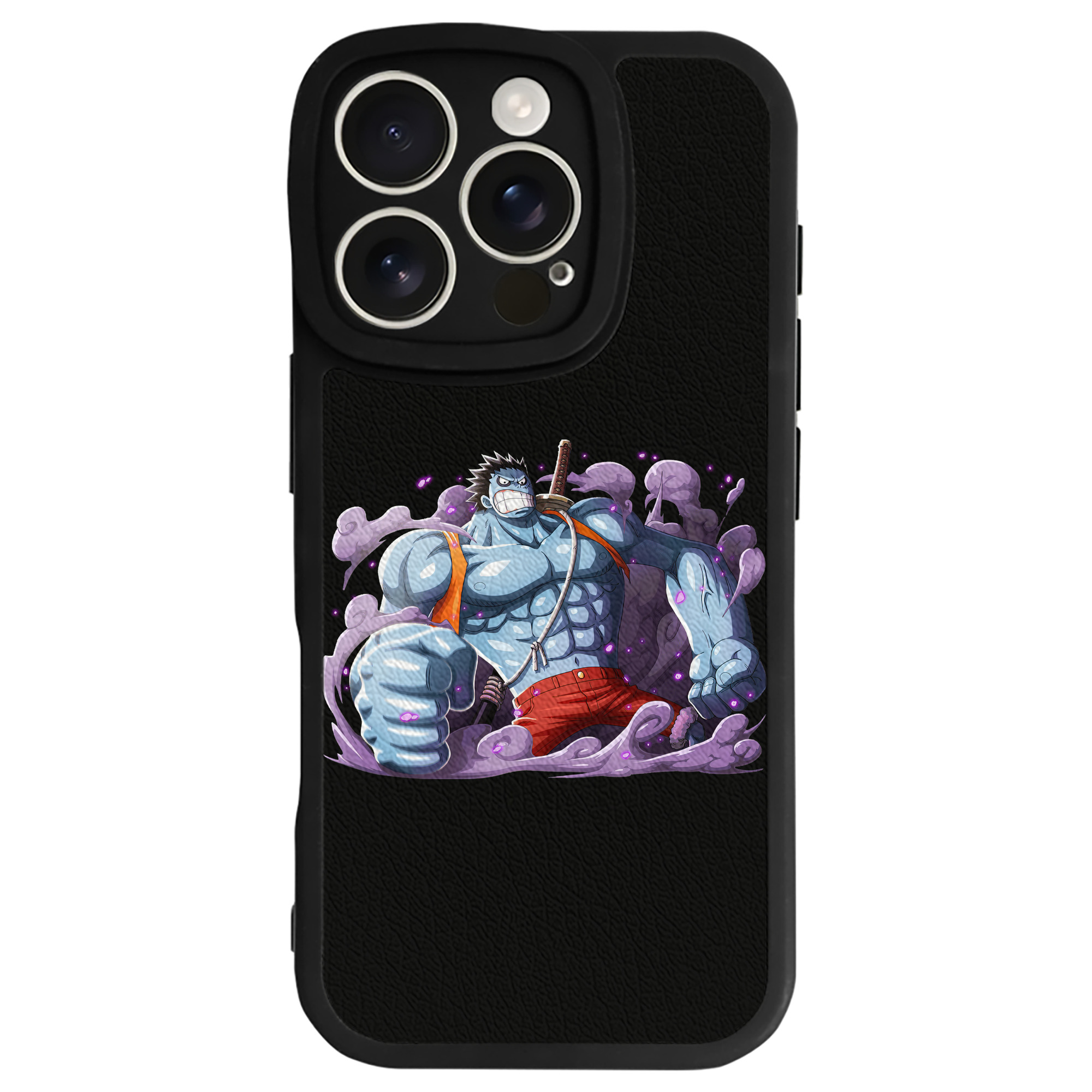 （画像用） ワンピース モンキー・D・ルフィ ONE PIECE Monkey D. Luffy 【iPhone 16シリーズ対応】シリコンスマホケース（レザー調） 材質：シリコン